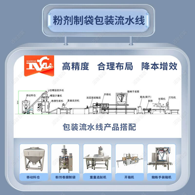 粉剂制袋包装流水线