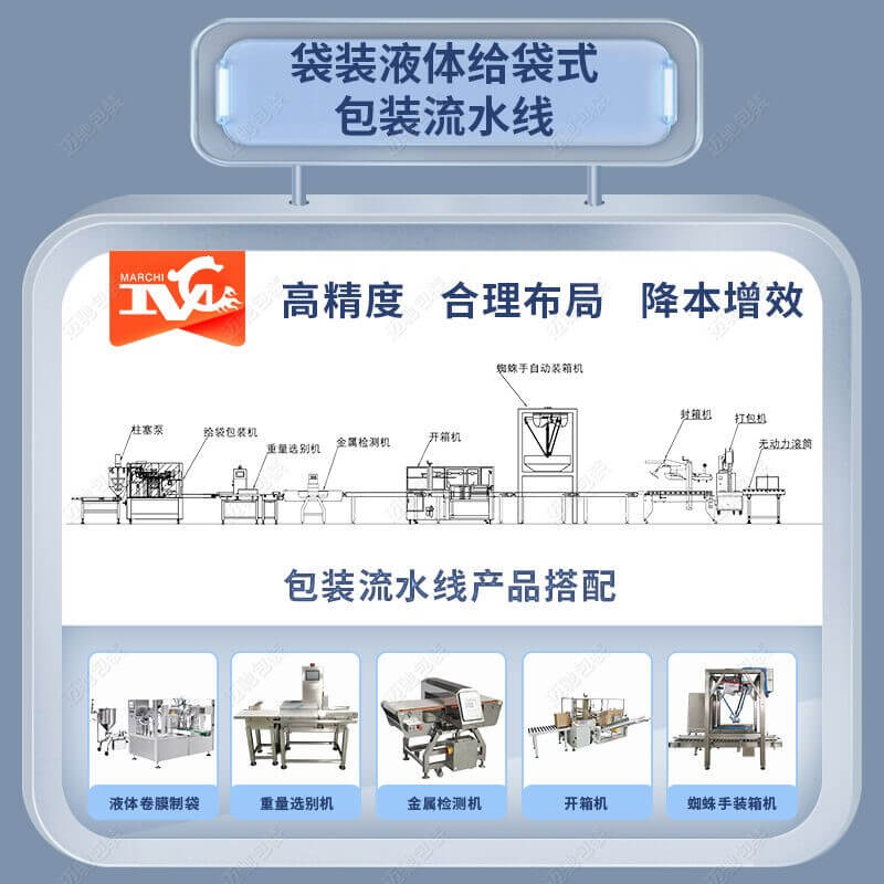 液体给袋式包装流水线